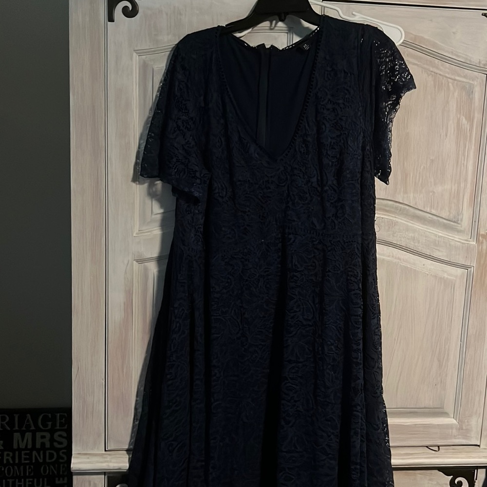 Torrid blue dress.  No longer fit.